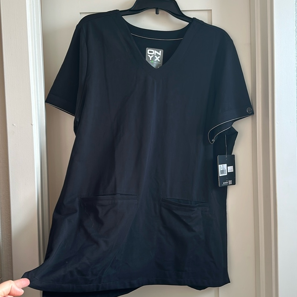 Healing Hands Onyx Scrub Top size XL